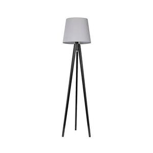 Állólámpa CONE 1xE27/60W/230V wenge fa szürke kép