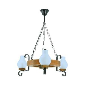Exodus Lighting Srl Csillár láncon ROATA 3xE14/40W/230V bükkfa kép
