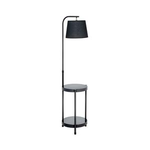 Állólámpa asztallal 1xE27/60W/230V USB fekete kép