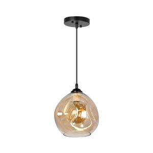 Csillár zsinóron 1xE27/60W/230V fekete/füstös kép
