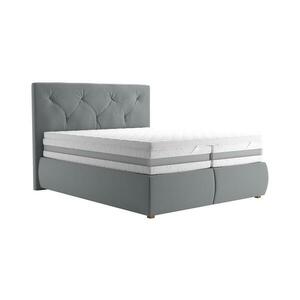 Blanář Boxspring ágy matraccal és védővel ELEN 160x200 cm szürke kép