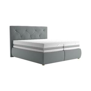 Blanář Boxspring ágy matraccal és védővel ELEN 180x200 cm szürke kép