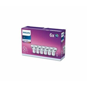 Philips KÉSZLET 6xLED Izzó Philips GU10/4, 6W/230V 4000K kép