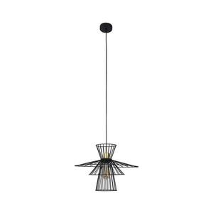 Csillár zsinóron TAREK 1xE27/40W/230V fekete kép