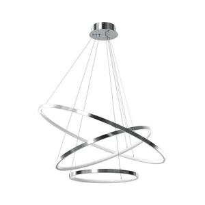 LED Csillár zsinóron HOOP LED/93W/230V átm. 80 cm 4000K fényezett króm kép