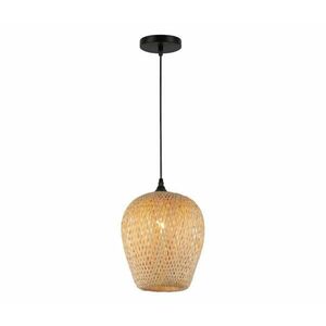 Csillár zsinóron ALMA 1xE27/60W/230V átm. 23 cm bambusz kép