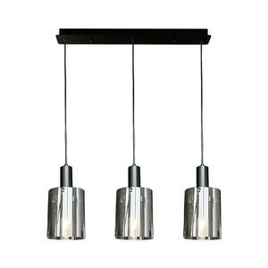 Csillár zsinóron ARCADIA 3xE27/60W/230V fekete/füstös kép