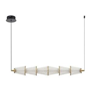 LED Csillár zsinóron SANSA LED/11W/230V arany/átlátszó kép