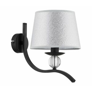 Fali lámpa BARNI 1xE14/10W/230V fekete/ezüst kép
