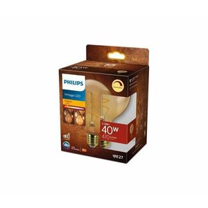 Philips LED Dimmelhető izzó VINTAGE Philips G95 E27/5, 5W/230V 2200K kép