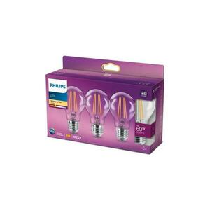 Philips KÉSZLET 3x LED Izzó VINTAGE Philips A60 E27/7W/230V 2700K kép
