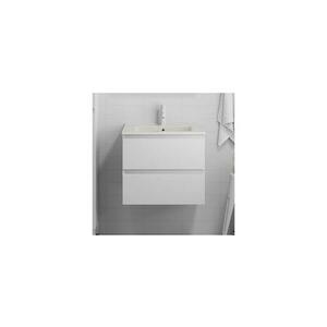 BATH DELUXE Fürdőszobai szekrény mosdókagyolóval CONOR 61 cm fehér kép