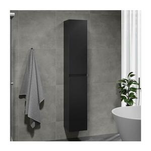 BATH DELUXE Fürdőszobai szekrény OLIVER 186 cm matt fekete kép