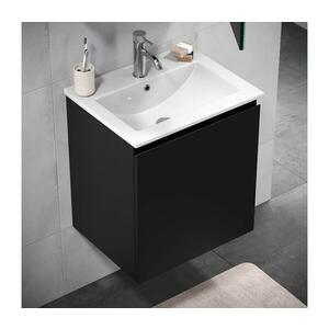 BATH DELUXE Fürdőszobai szekrény mosdókagyolóval MARCO 51 cm fekete kép