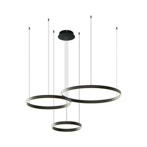 LED Csillár zsinóron GRAVITY LED/108W/230V fekete kép