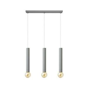Csillár zsinóron TUBA 3xE27/15W/230V ezüst kép