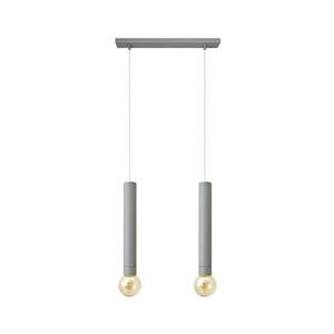 Csillár zsinóron TUBA 2xE27/15W/230V szürke kép