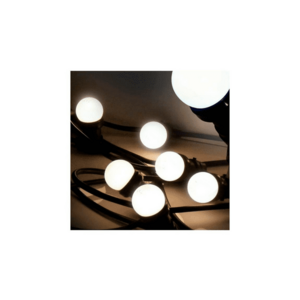 LED Kültéri lánc EASY CONNECT 8xE27 5m IP44 meleg fehér kép