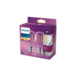 Philips KÉSZLET 2x LED Izzó VINTAGE Philips A60 E27/4, 3W/230V 2700K kép