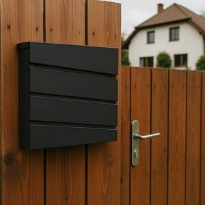 Postaláda Prága 37×37×10 cm csővel antracit kép
