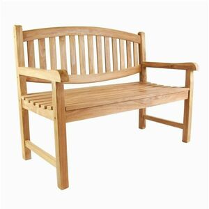 DIVERO 2 személyes pad kezelt teakfa 120 cm kép
