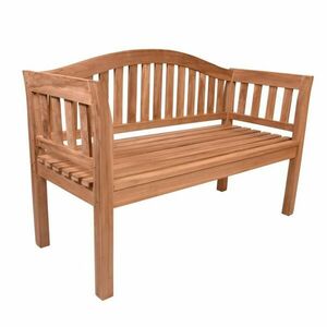 DIVERO Kerti pad 2 személyes teak fa tömör fa kép