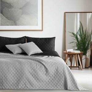 DecoKing Axel ágytakaró, fekete/szürke, 220 x 240 cm, fekete, 220 x 240 cm kép