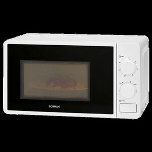 Bomann MW 6014 CB mikrohullámú sütő, 20 l, fehér, fehér kép
