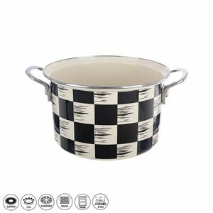Orion zománcozott edény Chessboard Lem , 3 l, átmérő 20 cm kép