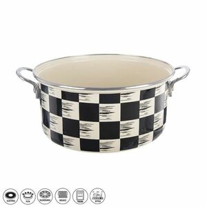 Orion Zománc lábas Chessboard Lem , 5 l, átmérő 26cm kép