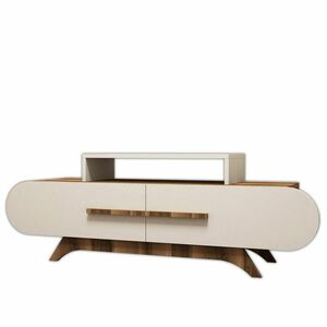 TV asztal Rose Walnut Cream, krém kép