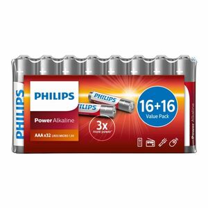 Philips AAA 1, 5 V Power alkáli elemek, 32 db kép