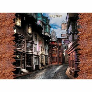 Gyermek fotó tapéta Harry Potter Diagon Alley 252x 182 cm, 4 részes, 4 db kép