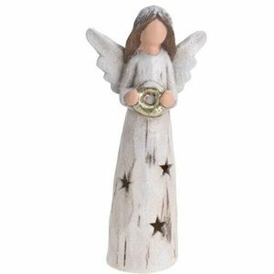 Nativity I kerámia LED angyalka, 32 cm kép
