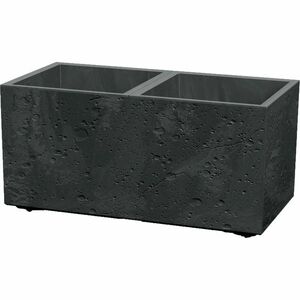 SIERRA CASE BETON EFFECT virágtartó 57, 7 cm, fekete, fekete, S kép