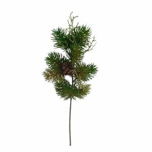 Műfenyő ág toboz zölddel, 46 cm kép