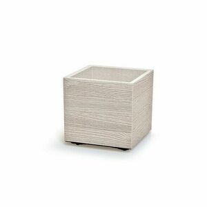 MADERA SQUARE ECO WOOD virágtartó 38, 5 cm , fehér ECO, fehér, L kép