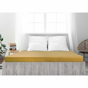 4Home Ideal jersey lepedő mustár, 90 x 200 cm, sötétsárga, 90 x 200 cm kép
