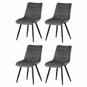 Étkezőszék garnitúra CT-384 GREY4, 4 db, szürke kép