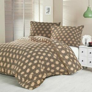 Kvalitex Szatén ágynemű Luxury Collection Carero bézs, 140 x 220 cm, 70 x 90 cm kép