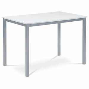Minimalista étkezőasztal, szürke és fehér, 110 x70 x 75 cm kép