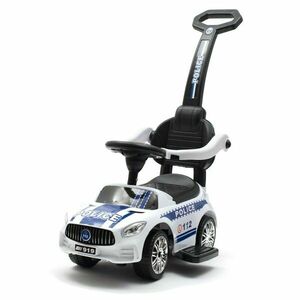 Baby Mix Rendőrség gyerek futóbicikli hanggal és vezetőróddal, fehér kép