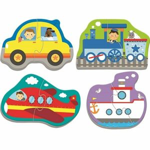 Trefl Baby puzzle szállító járművek, 8 darab kép