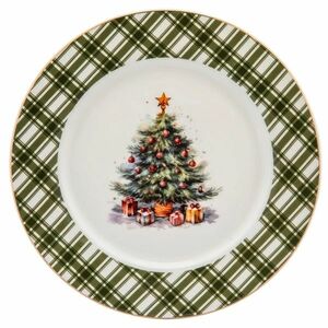 Altom Christmas Tree porcelán desszert tányér 20 cm kép