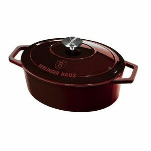 Berlinger Haus Öntöttvas edény fedővel Burgundy Line, 30 cm kép