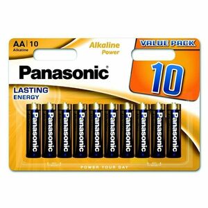 Panasonic alkáli elemkészlet AA LR6APB/ 10BW, 10db, 10 db kép