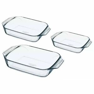 Pyrex üveg sütőedény készlet 3 db, 1, 4 l + 3 l + 4l kép