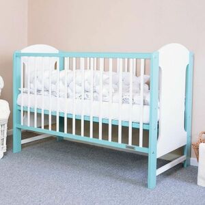 New Baby Elsa kiságy, fehér-menta kép