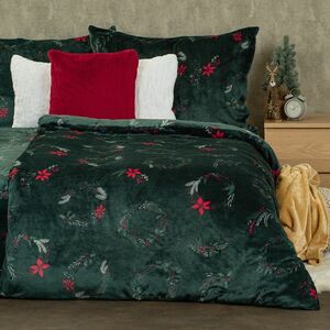 4Home Poinsettia mikroflanel ágyneműhuzat, 160 x 200 cm, 70 x 80 cm, 160 x 200 cm, 70 x 80 cm kép