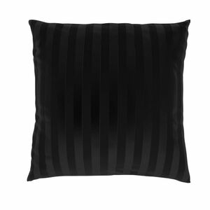 Stripe párnahuzat, fekete, 40 x 40 cm kép